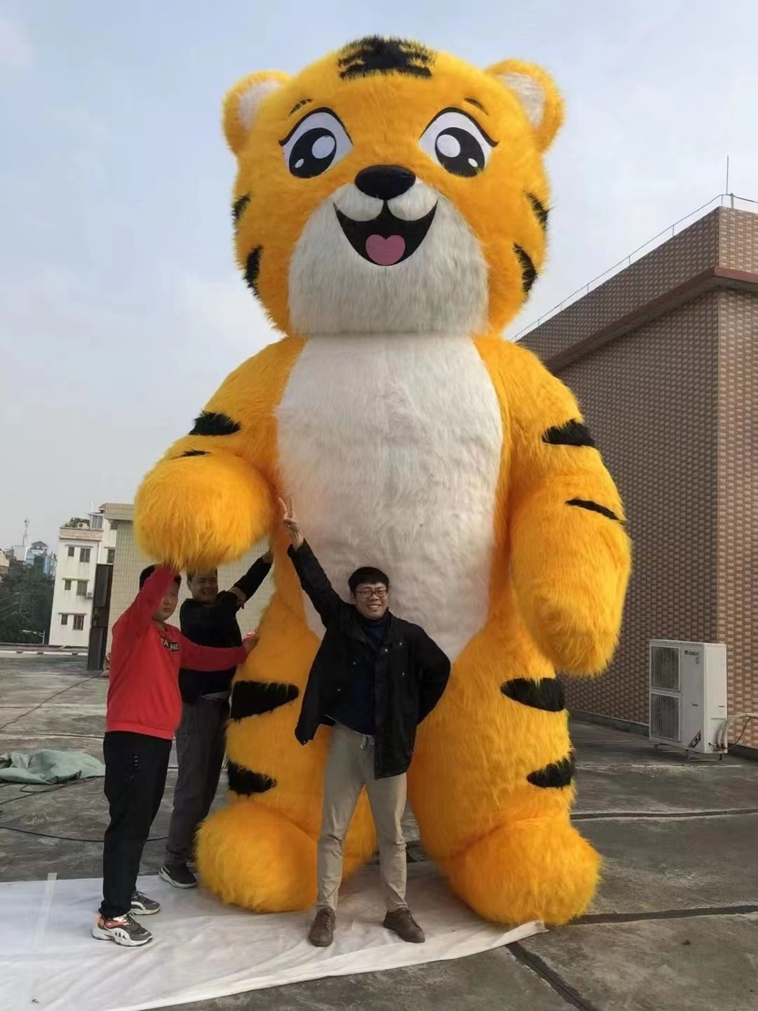 2m/2.6m/3m Inflatable Mascot Costume Adult Walking Inflatable Teddy Bear Panda Lion Tiger Elephant Mascot Costume Mascote