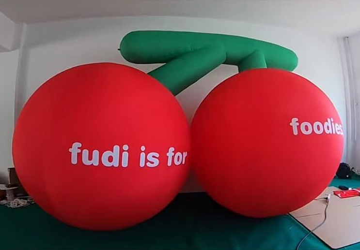 Custom Inflatable Fruit shape cherry model outdoor event inflatable cherry for advertising