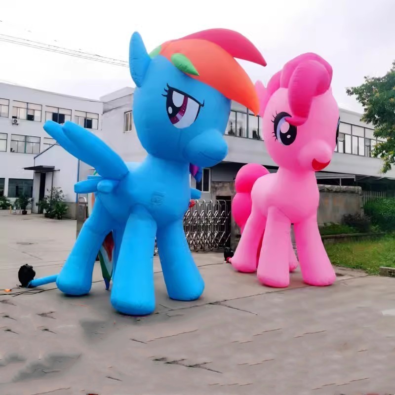 Custom Giant Cartoon Character Unicorn Inflatable Advertising Inflatables My Litte Pony Dolls Model For Decoration