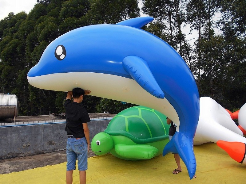 2m/3m/4m/5m Custom High Quality inflatable flying dolphin balloon helium dolphin balloons for advertising