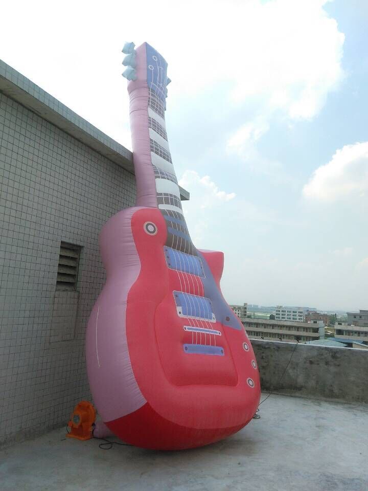 Giant customized musical instruments model inflatable cello inflatable guitar decoration for advertising