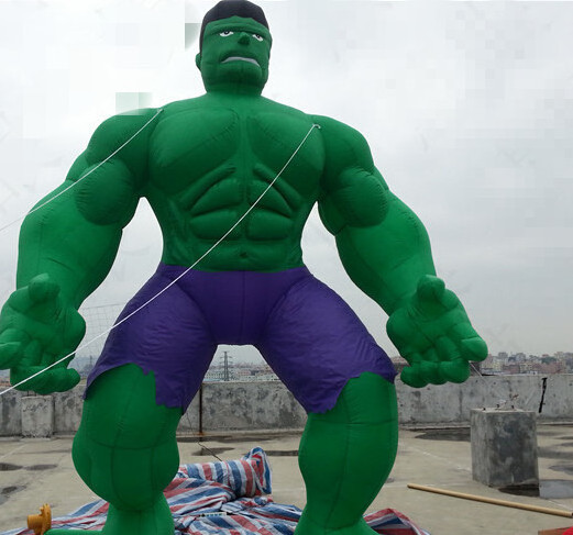 Popular cartoon characters inflatable hulk balloon decoration inflatable green giant for sale