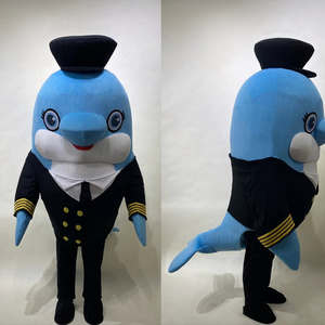 Event Party Cosplay Adult Dolphin Mascot Costume Ocean Theme Suits For Sale