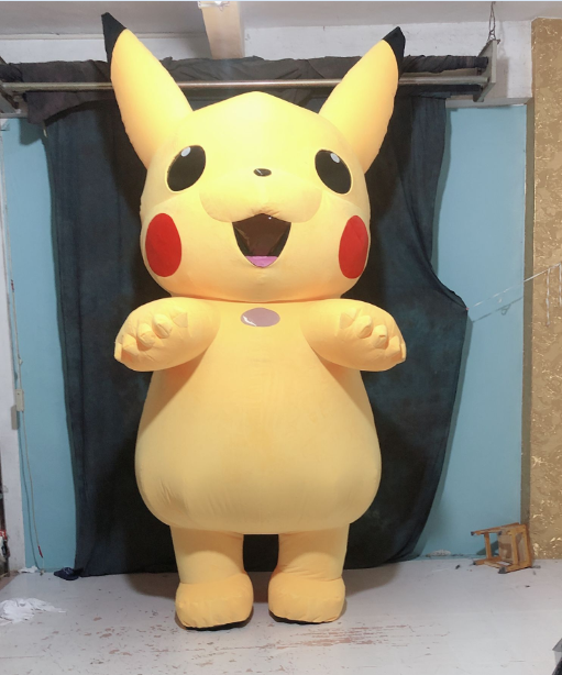 Top Quality pikachu mascot costume cartoon character 2m/2.6m inflatable mascot costume for adults