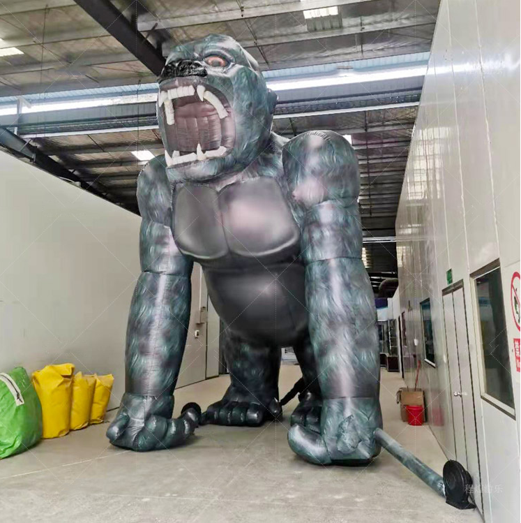 3m/4m/5m Custom Giant inflatable statue cartoon advertising inflatable gorilla model for decoration inflatable King Kong