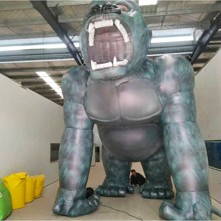 3m/4m/5m Custom Giant inflatable statue cartoon advertising inflatable gorilla model for decoration inflatable King Kong