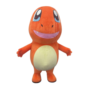 Popular cartoon character pikachu mascots inflatable Charmander mascot costume for sale