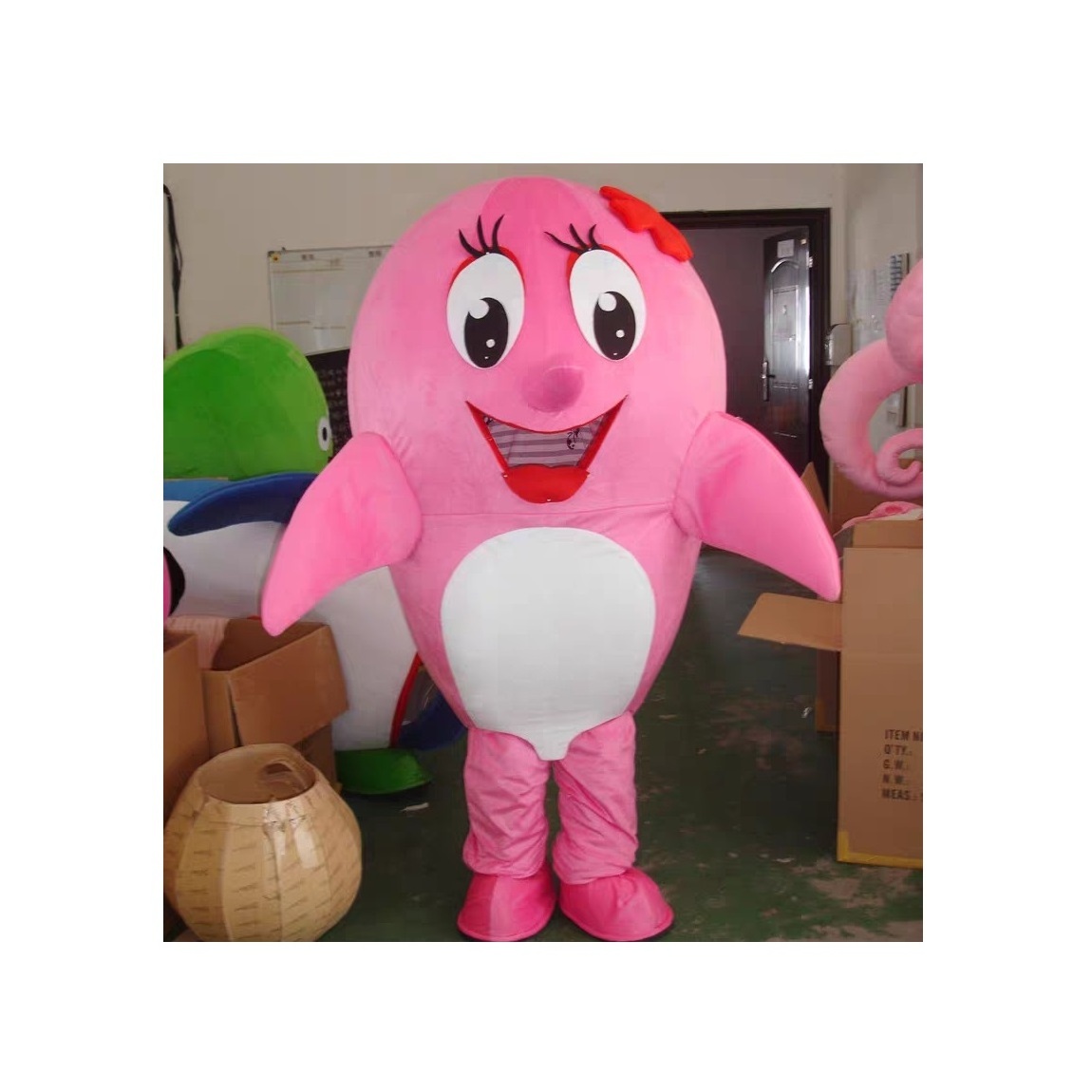 Pink Dolphin Mascot Costumes/fish Mascot Costumes For Sale