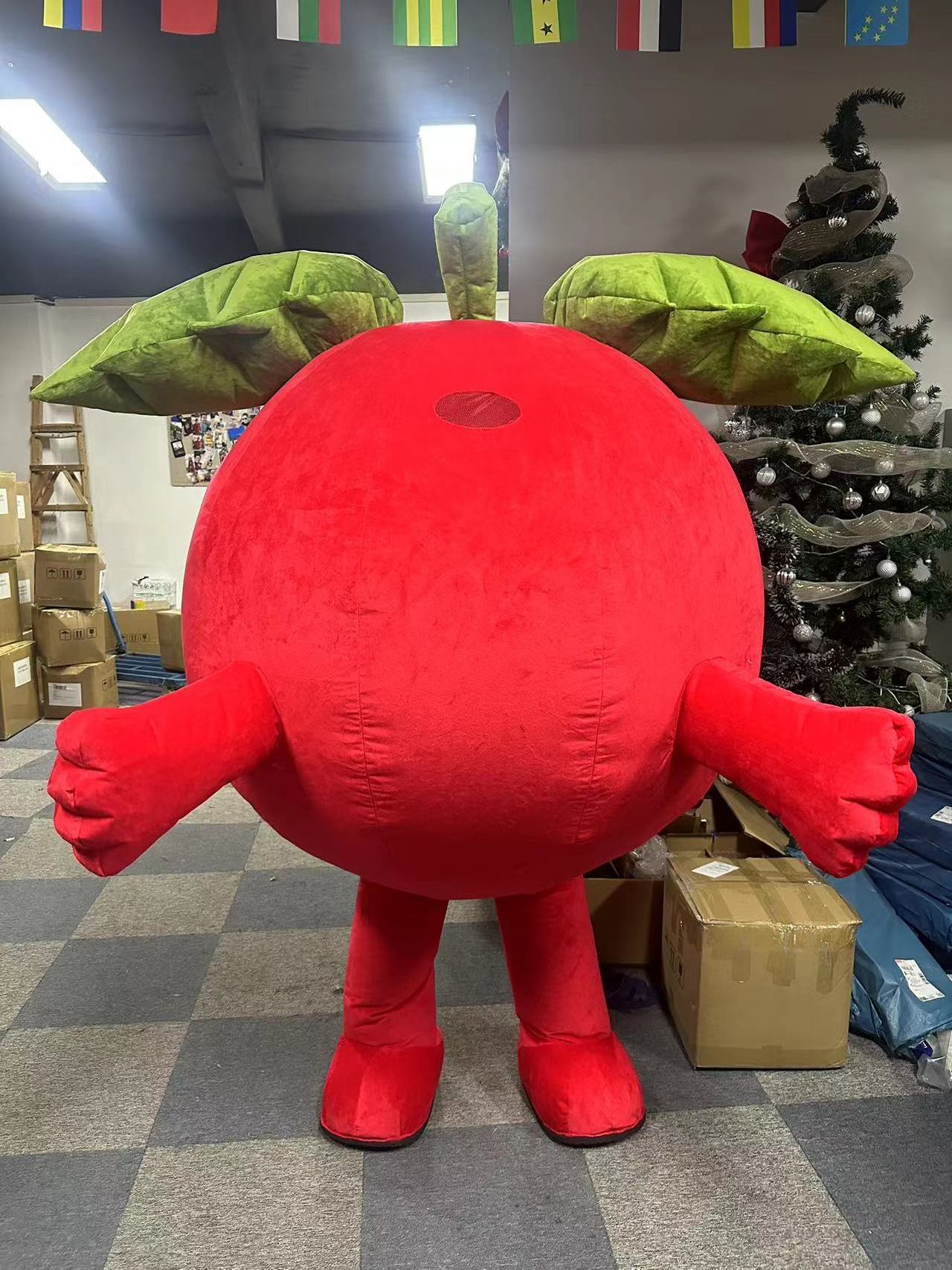 Advertising inflatable apple mascot costume fruit mascot adult suit for sale