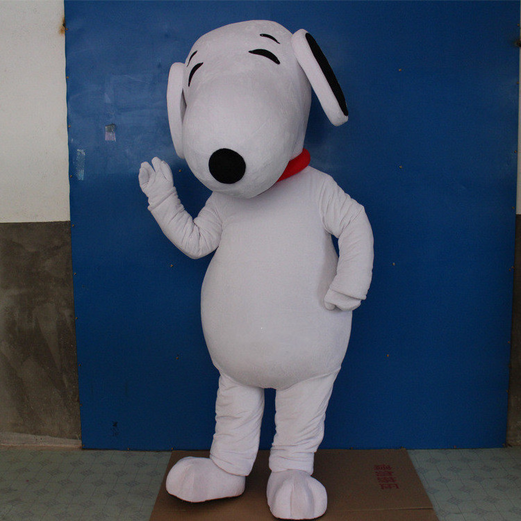 Snoopy Cartoon Dog Mascot Costume Plush Cosplay Halloween Christmas Mascot Costume Lovely for Adult Customized Unisex Animal