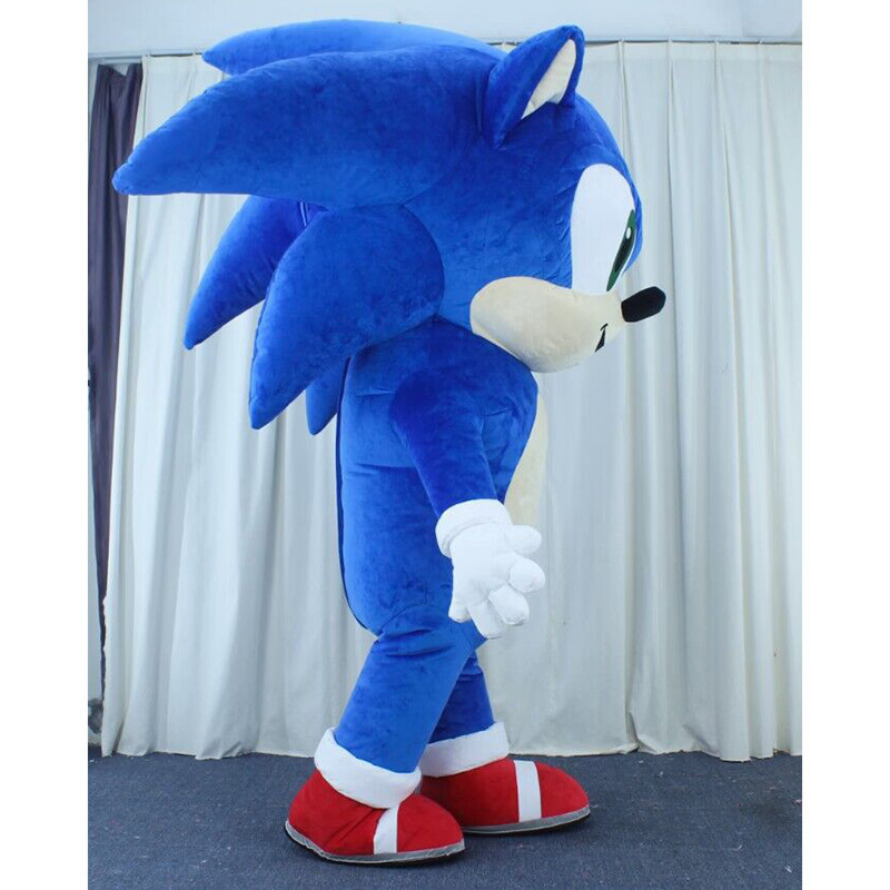 Hot Sale Holiday Costume Sonic Hedgehog Mascot Costume Plush Mascot Costume Customized Unisex Animal for Party Cosplay