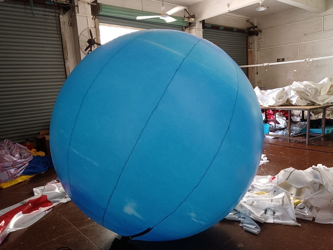 Large led inflatable hanging Neptune custom giant inflatable planets Uranus for decoration