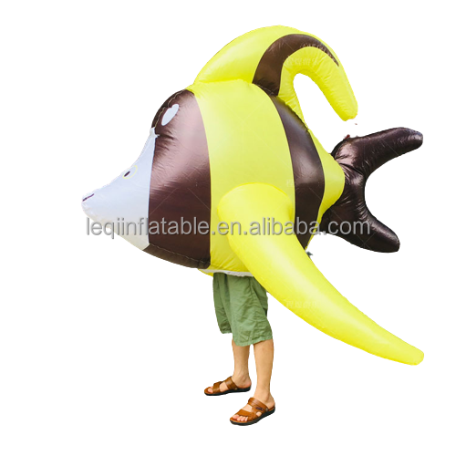 Advertising Walking Mascot inflatable fish costume cosplay suit for sale