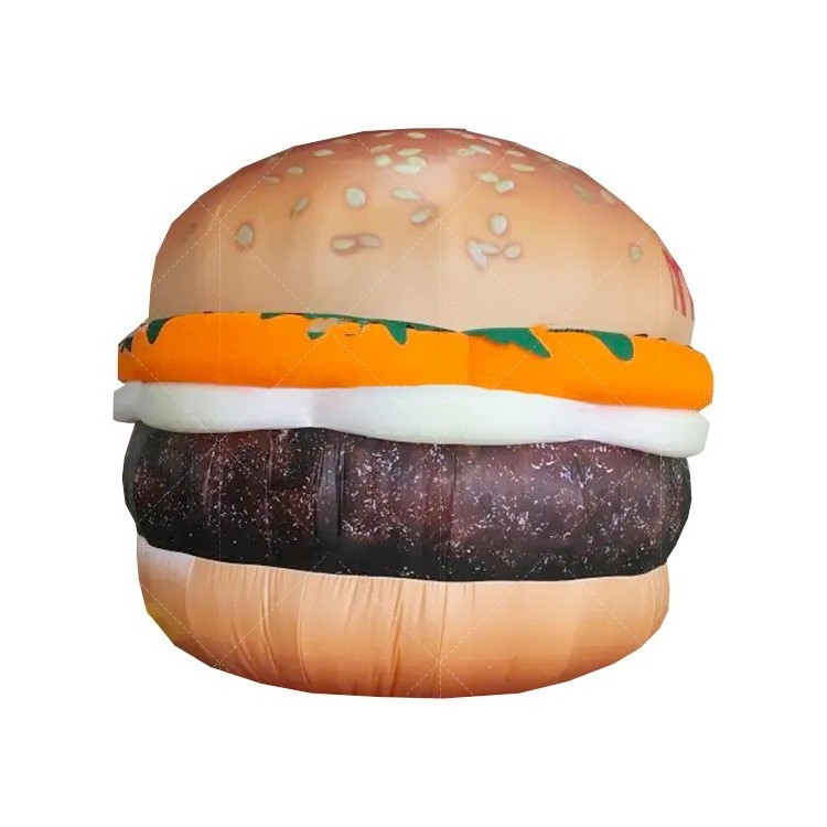 Outdoor advertising inflatable hamburger model custom inflatable burger balloon for event decoration