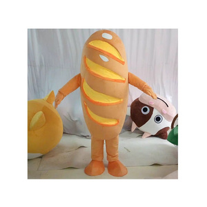 Adult Cute Breakfast Bread Mascot Costume For Business Promotion Event