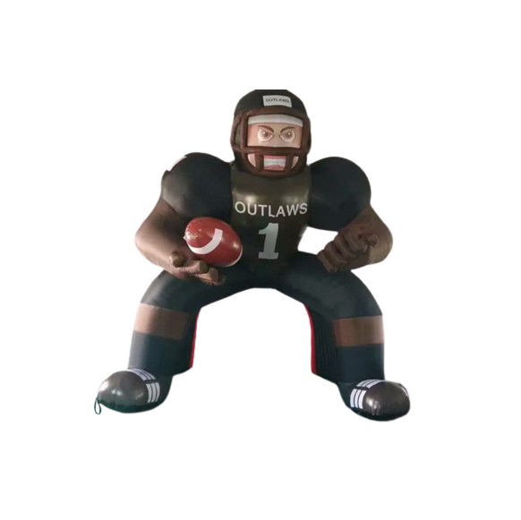 Customized Football Player Lawn Figure Nfl Inflatable Bubba Player For Advertising/Sport Activity