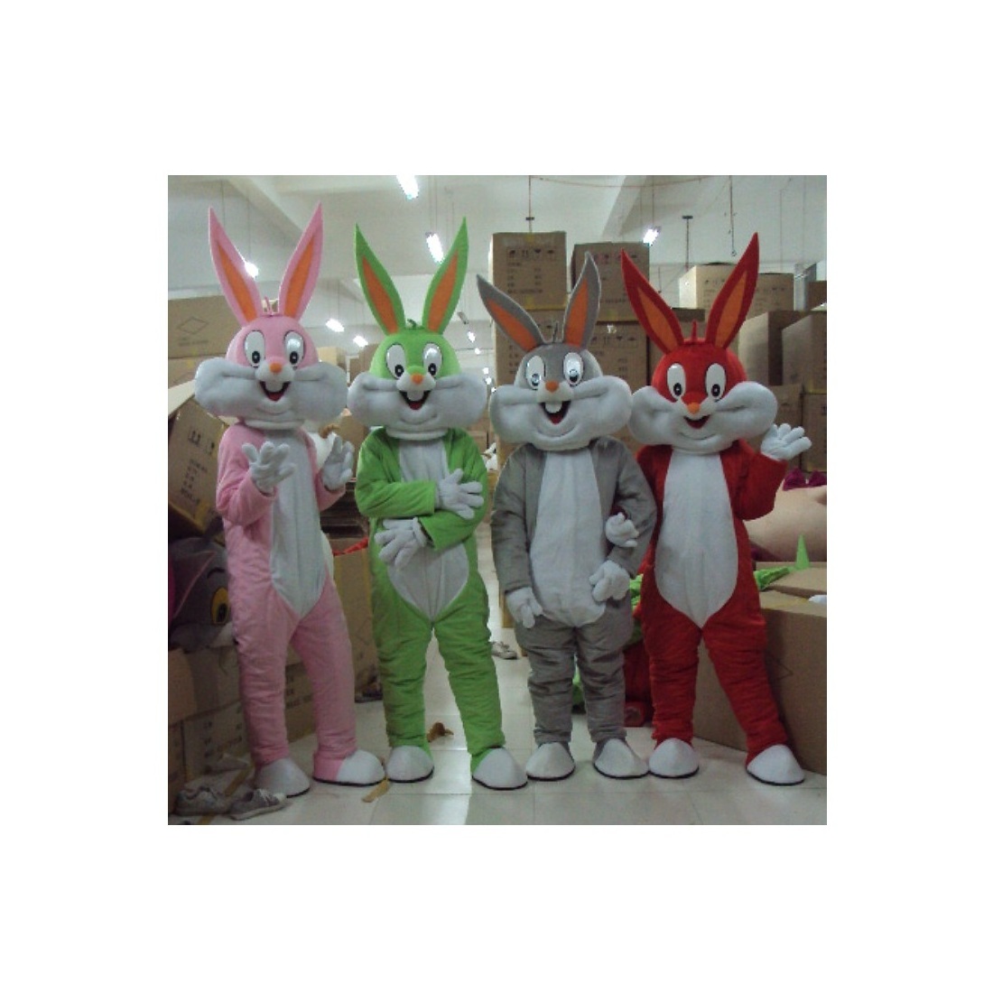 Wholesale Popular Cartoon Character Funny Easter Lovely Rabbit Bugs Bunny Mascot Animal Cosplay Costumes For Adult