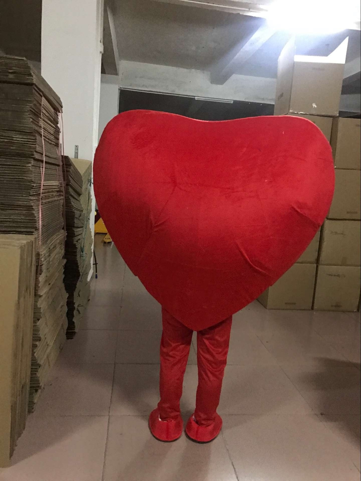 Funtoys Valentine's Day Love Red Heart Mascot Costume Party Cosplay Mascot Costume Heart Costume For Adult