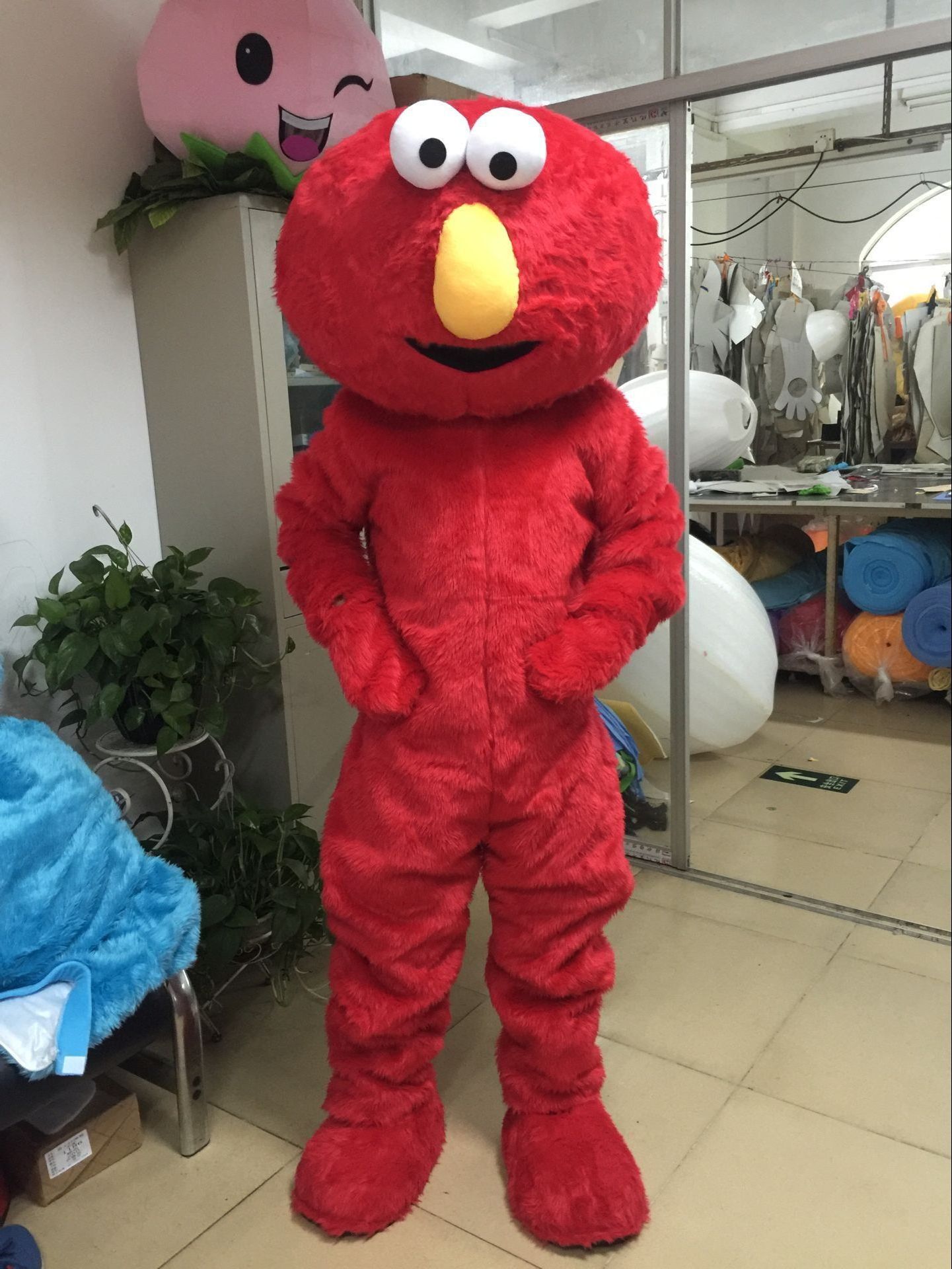 Funtoys Running Fun Cartoon Character Sesame Street Mascot Costume Elmo/Big Bird/Cookie Monster/Oscar/Ernie/Abby/Bert