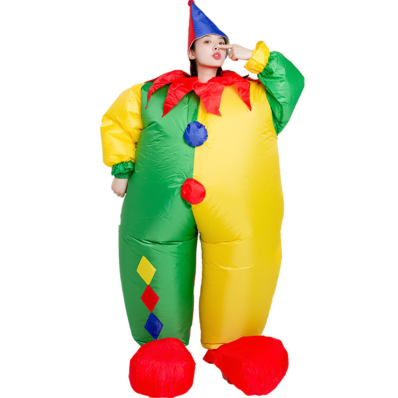 Walking Costume Circus Clown Inflatable Costume For Performance Halloween Party