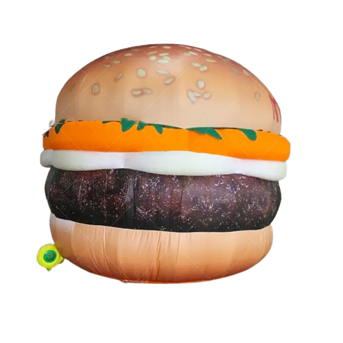 Outdoor advertising inflatable hamburger model custom inflatable burger balloon for event decoration