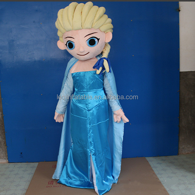 Hot Sale Elsa Princess Cartoon Mascot Costumes Olaf Mascot Costume For Cosplay Party Event