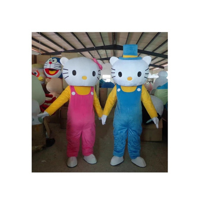 Wholesale Tv&Movie Custom Adult Size Mascot Character Plush Cartoon Cute Hello Kitty Mascot Costume For Sale