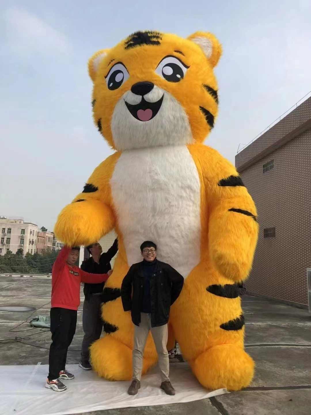 2m/2.6m/3m Inflatable Mascot Costume Adult Walking Inflatable Teddy Bear Panda Lion Tiger Elephant Mascot Costume Mascote