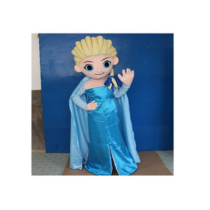 Hot Sale Elsa Princess Cartoon Mascot Costumes Olaf Mascot Costume For Cosplay Party Event