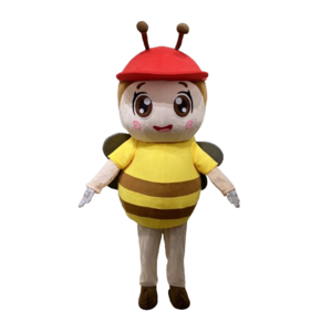 Running Fun Toys Bee Mascot Costume Cartoon Character Cartoon Bee Honey Mascot Costumes Cosplay Suit For Adults