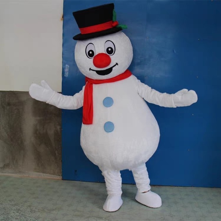 Custom Christmas Theme Snow Man Mascot Costume Cartoon Character Olaf Cosplay For Adults