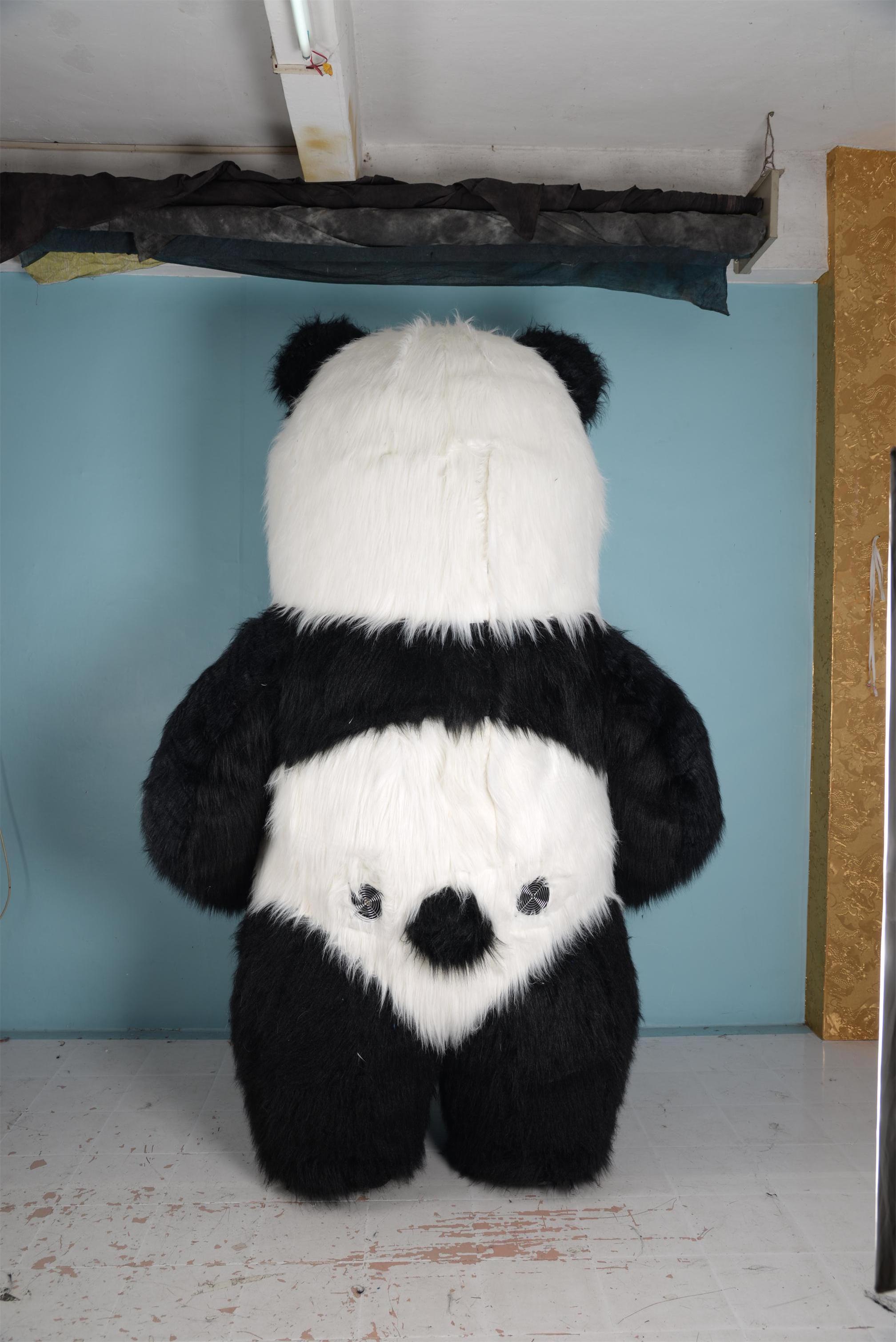 2m/2.6m/3m Cosplay Animal Mascots suit giant advertising walking inflatable plush panda mascot costume for adult