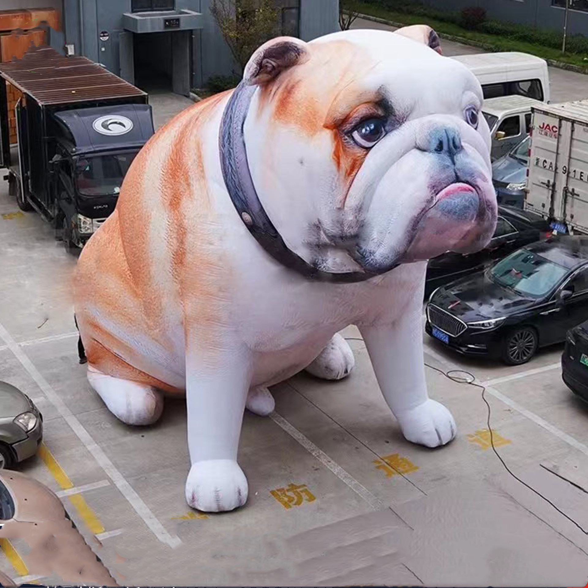 Giant Cartoon Cute Large Inflatable Bulldog Mascot Outdoor Garden Event Decoration Inflatable Dog Model For Decorative