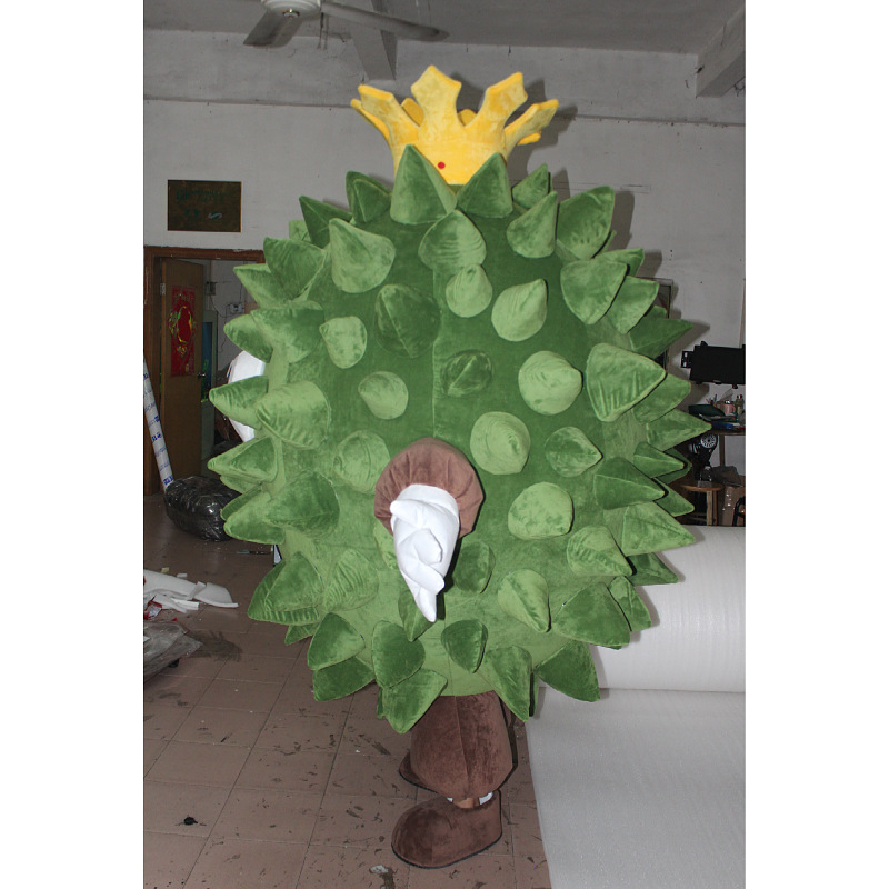 Entertainment Green Inflatable Durian Mascot Performance Wearable Walking Adult Fruit Costumes For Sale