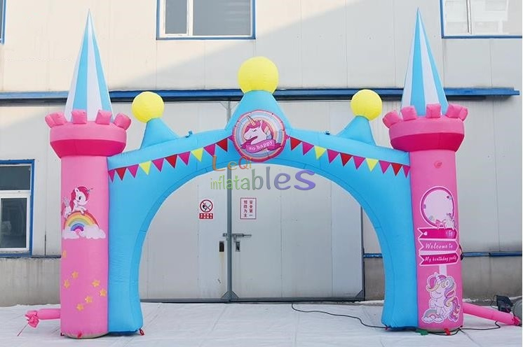 New Design Cartoon advertising inflatables custom Little Pony arches inflatable arch for party