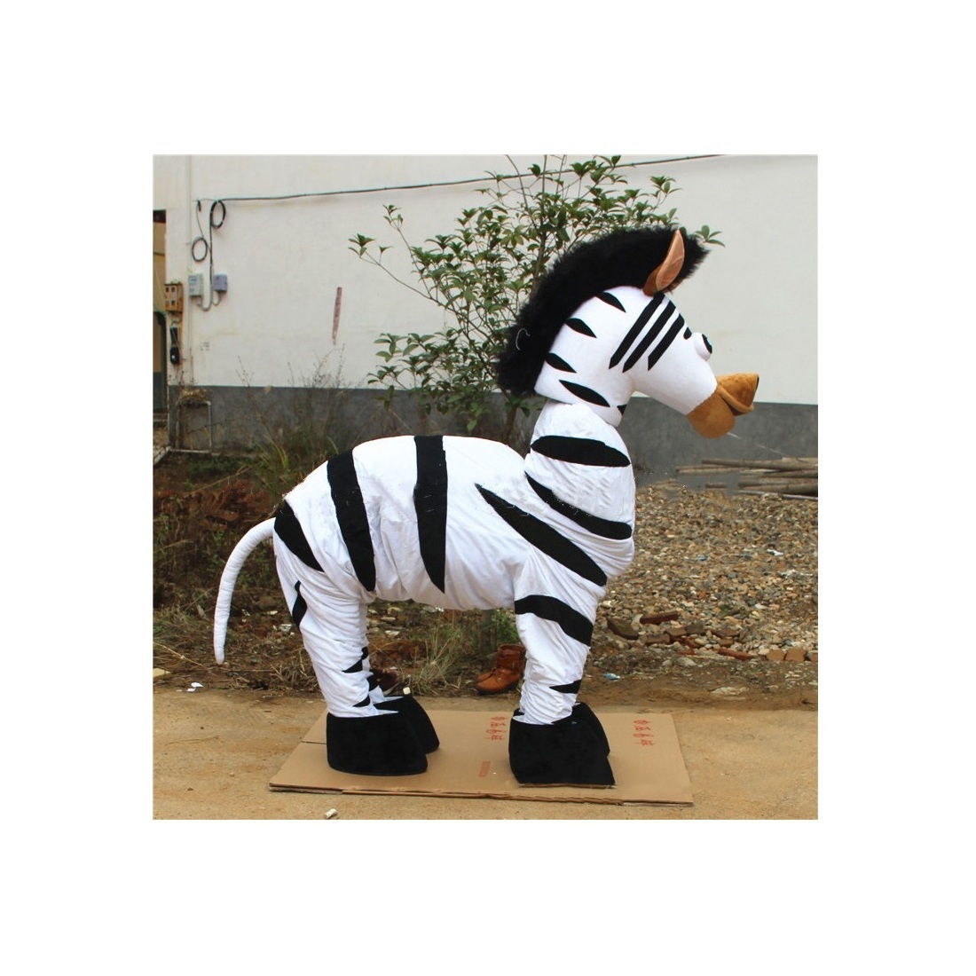 Wholesale 2 Person Horse Zebra Animal Cartoon Mascot Costume For Adult