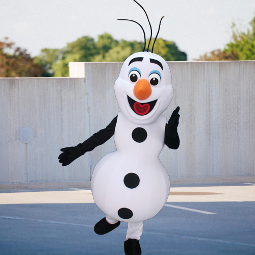 Popular Mascot Costume Cartoon Character Elsa Olaf Mascot Costume Snow Cosplay Suit For Adults