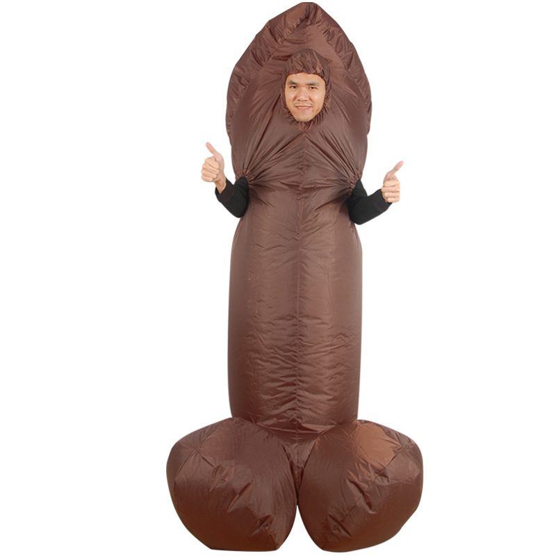 new 2023 Sexy Suit Inflatable Funny Costume Blow Up Penis Costume For Adult Costume