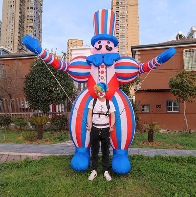 Custom LED lighting parade decoration costume inflatable parade dancing air puppet clown / inflatable puppets for adults