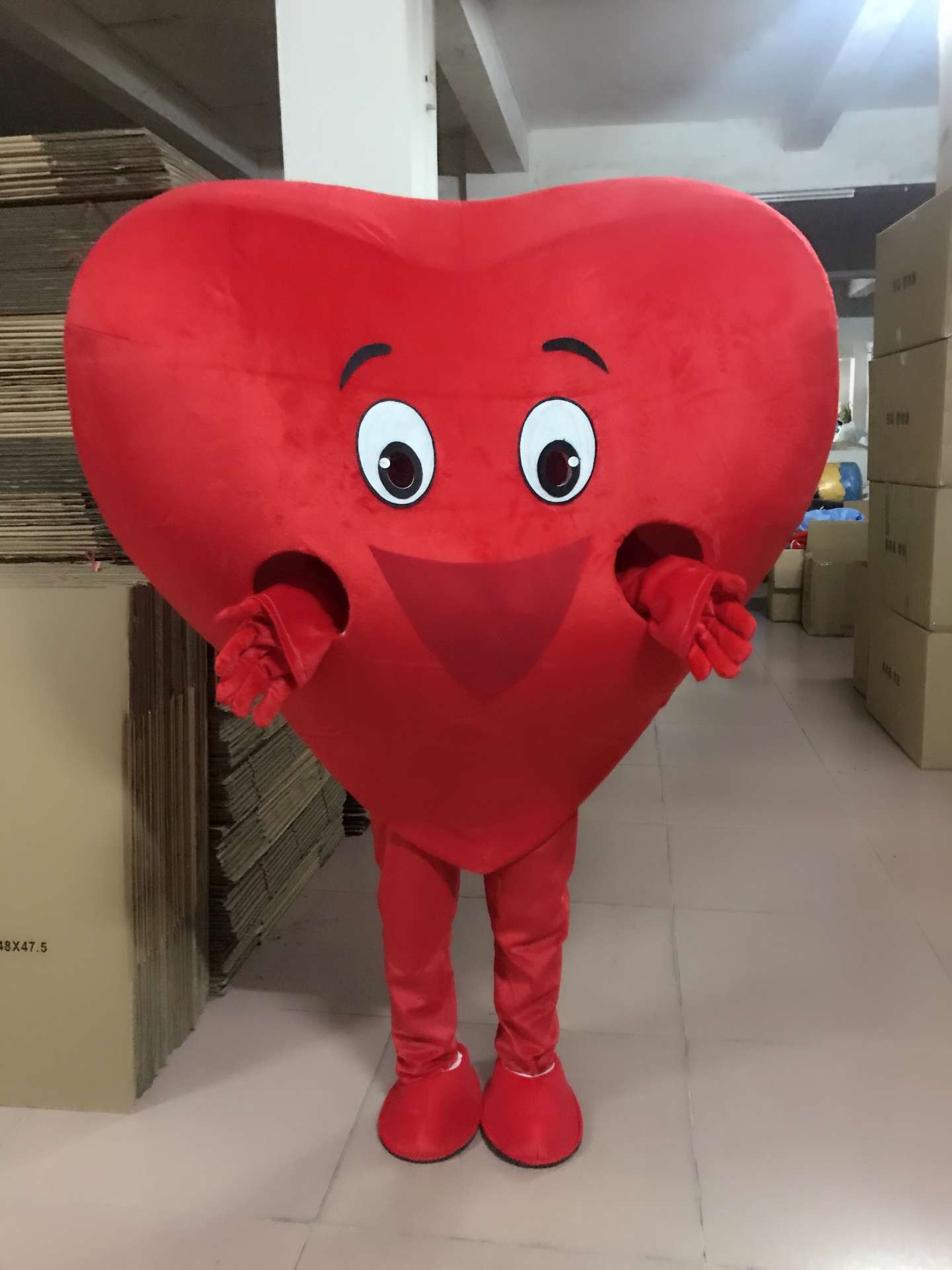 Funtoys Valentine's Day Love Red Heart Mascot Costume Party Cosplay Mascot Costume Heart Costume For Adult