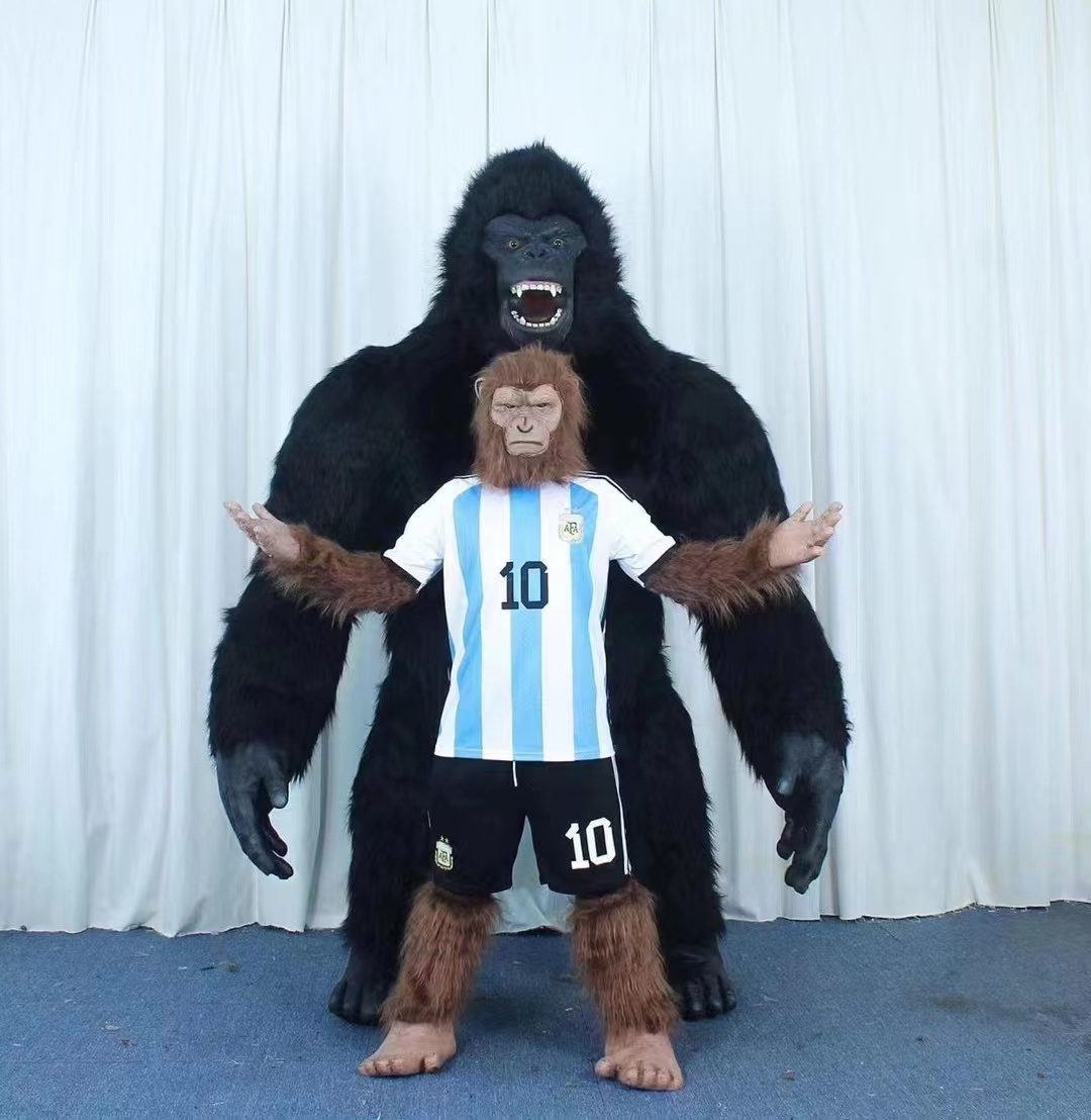 New Arrive Inflatable Gorilla Mascot Costume 2.6m King Kong Custom Anime Cosplay Mascotte Theme Fancy Dress Carnival