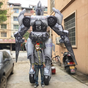 Walking Parade Decoration inflatable Transformers puppet inflatable transform car robot costume for sale