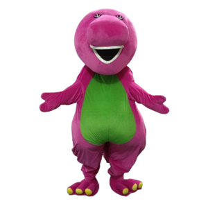 Hot Sale Cartoon Character Dinosaur Barney Mascot Costume For Adults Mascot Suit