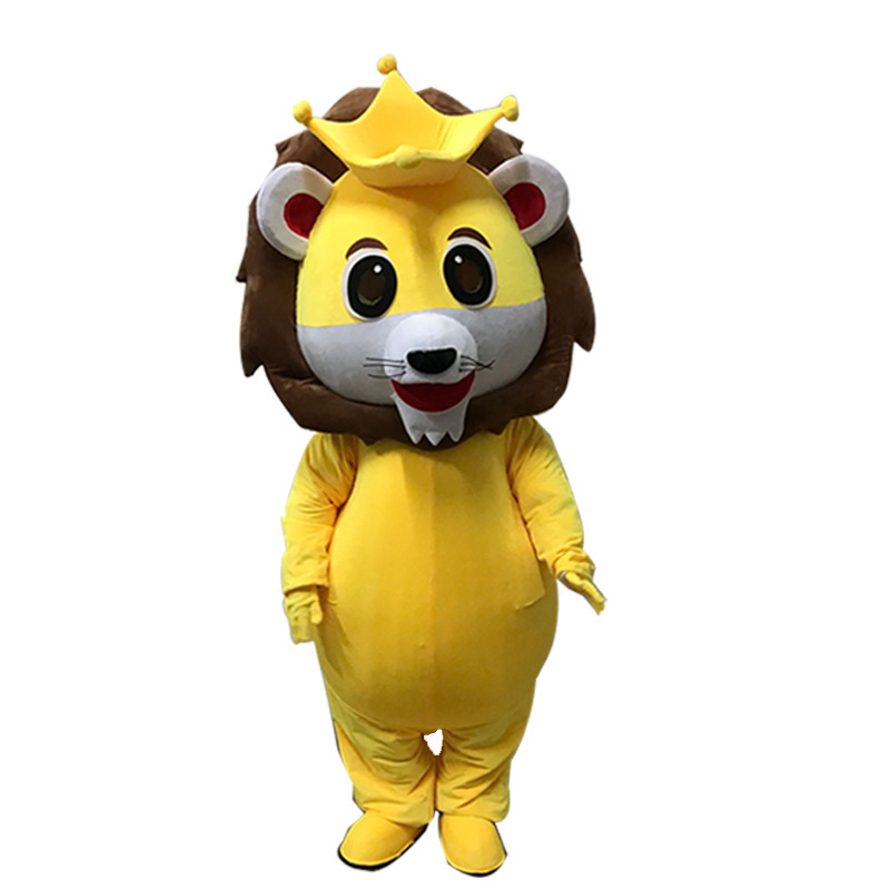 Lovely Lion Mascot Costume Fancy Dress Custom Fancy Cosplay Mascot Costume For Sale