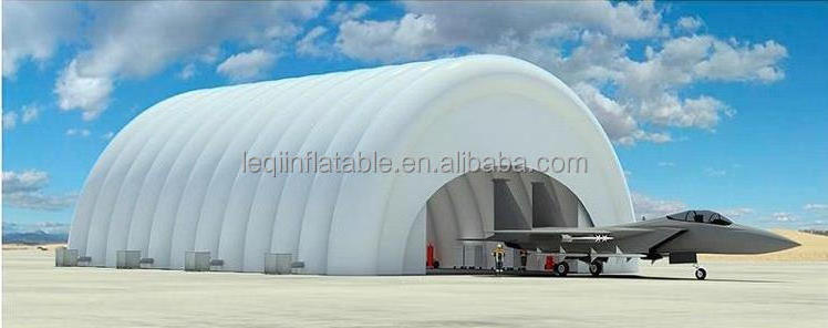 Manufacturer OEM giant inflatable storage aircraft hangar tent for aircraft maintenance