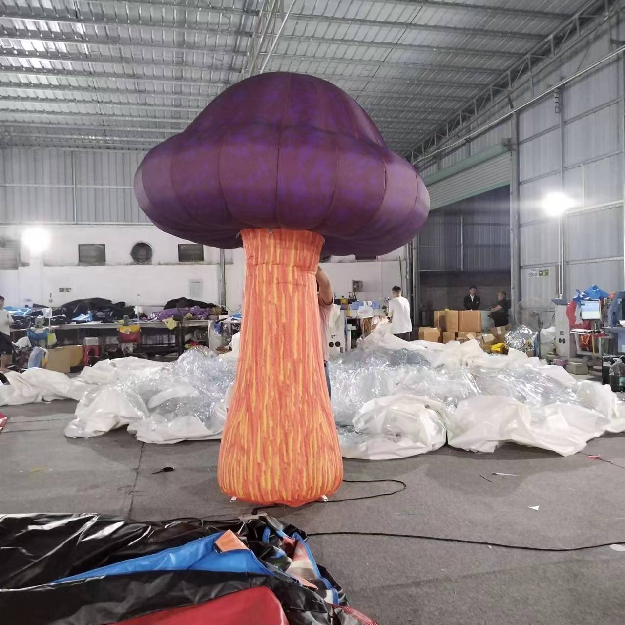 Custom Giant outdoor inflatable mushroom Led Lighting decoration inflatable mushrooms for sale