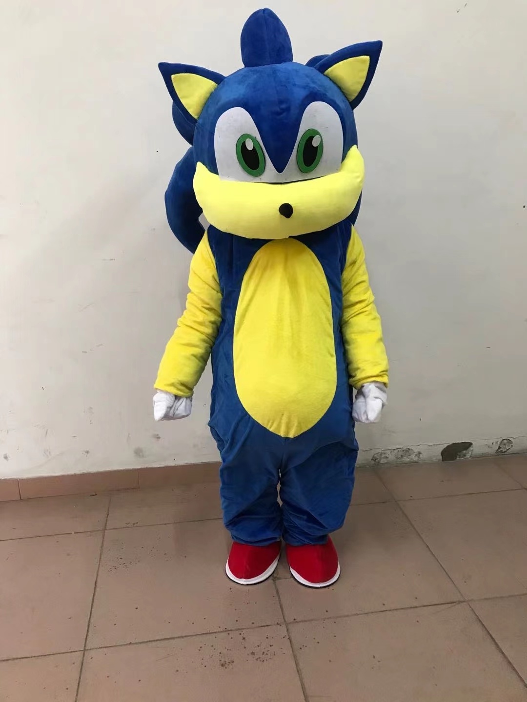 Popular Party Cosplay Sonic Mascot Costume Cartoon Character Hedgehog Suit For Adults