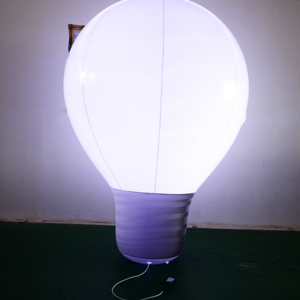 Hot Sale Event Stage Decoration Giant Inflatable Light Bulb Led luminous inflatable light bulb shaped balloon