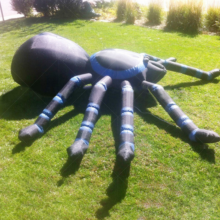 Custom Giant Inflatable Black Spider Blow Up Spider Model For Halloween Advertising