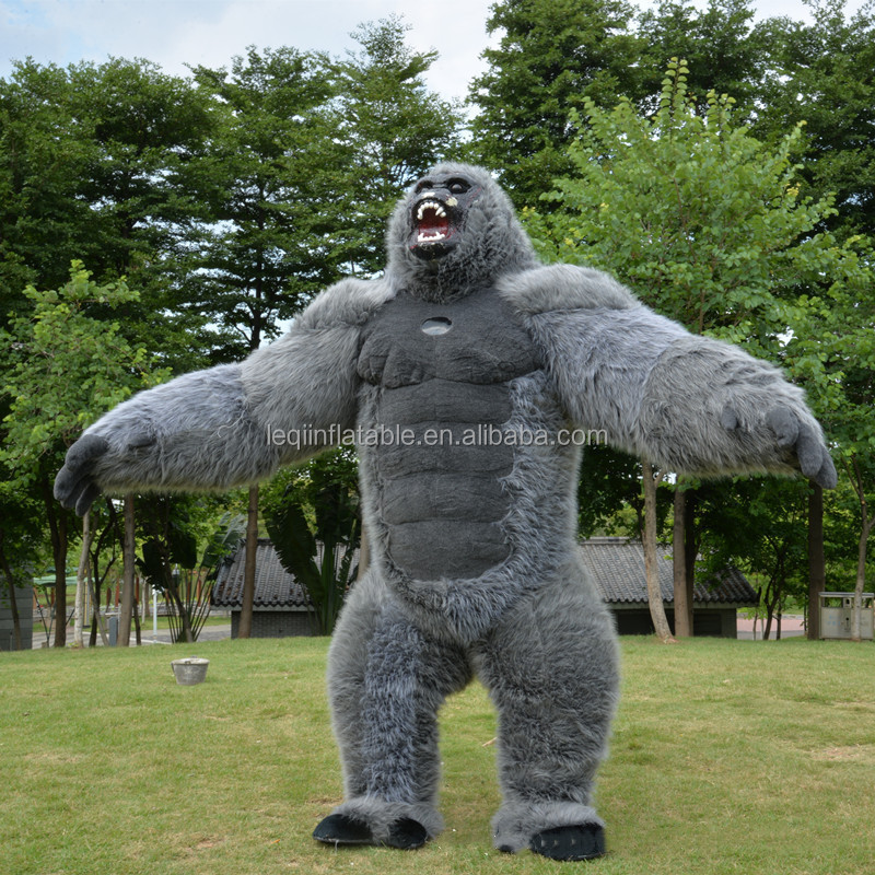 Funtoys Ape inflatable gorilla mascot costume 2.6m King Kong mascot costume cosplay mascotte theme fancy dress carnival